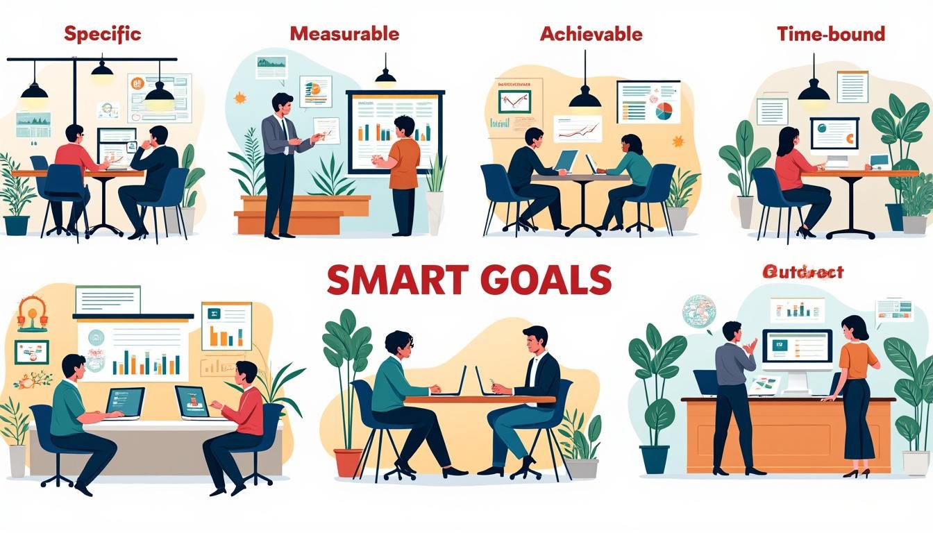 découvrez 5 exemples concrets d'objectifs smart pour améliorer votre performance professionnelle et atteindre vos ambitions avec efficacité.