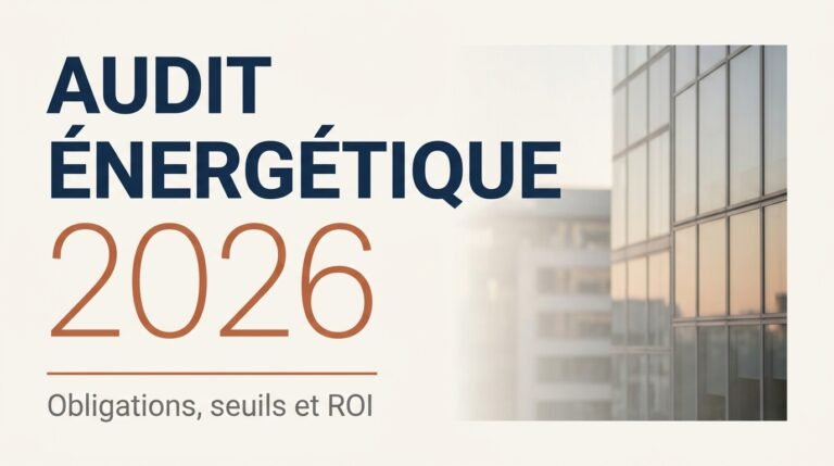 Audit energetique 2026 : obligations, seuils de consommation (2,75 et 23,6 GWh) et ROI pour les entreprises francaises