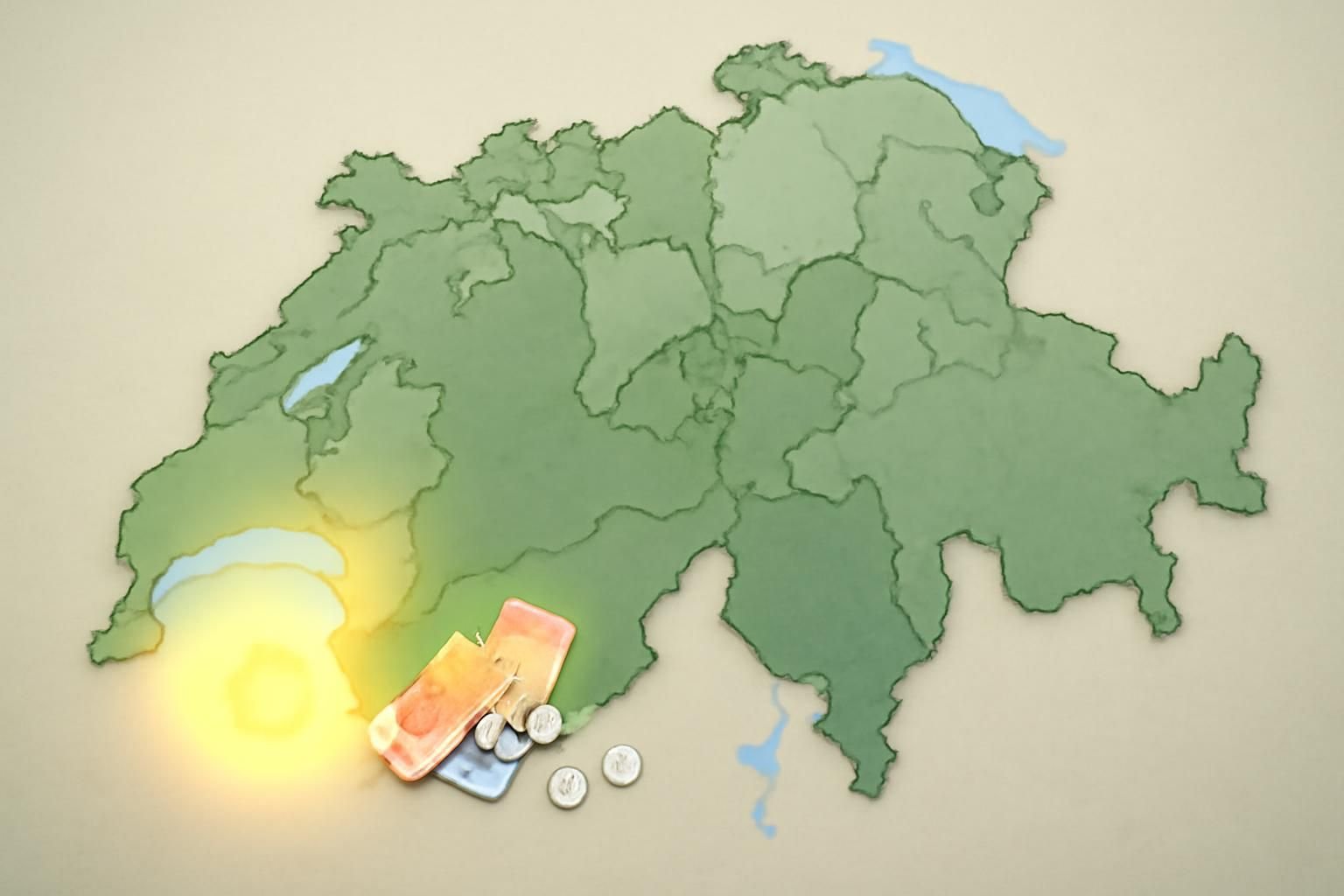 découvrez le smic suisse en 2026 avec genève à 24,59 chf de l'heure et la carte interactive des salaires par canton.