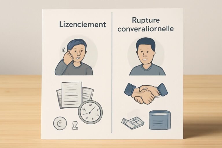 découvrez un tableau comparatif détaillé entre licenciement et rupture conventionnelle pour vous aider à choisir la meilleure option selon votre situation professionnelle.