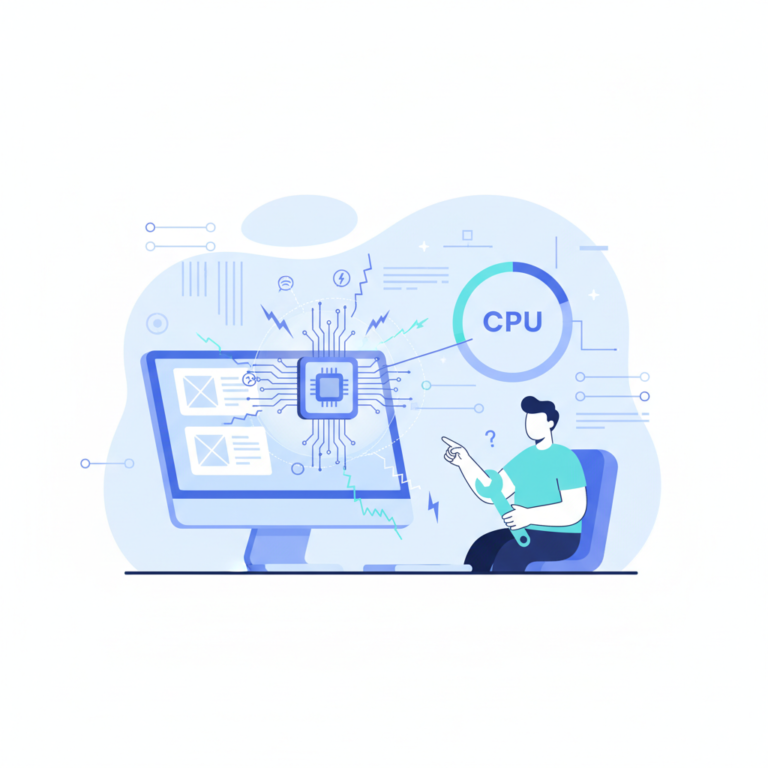system interrupts cpu eleve illustration