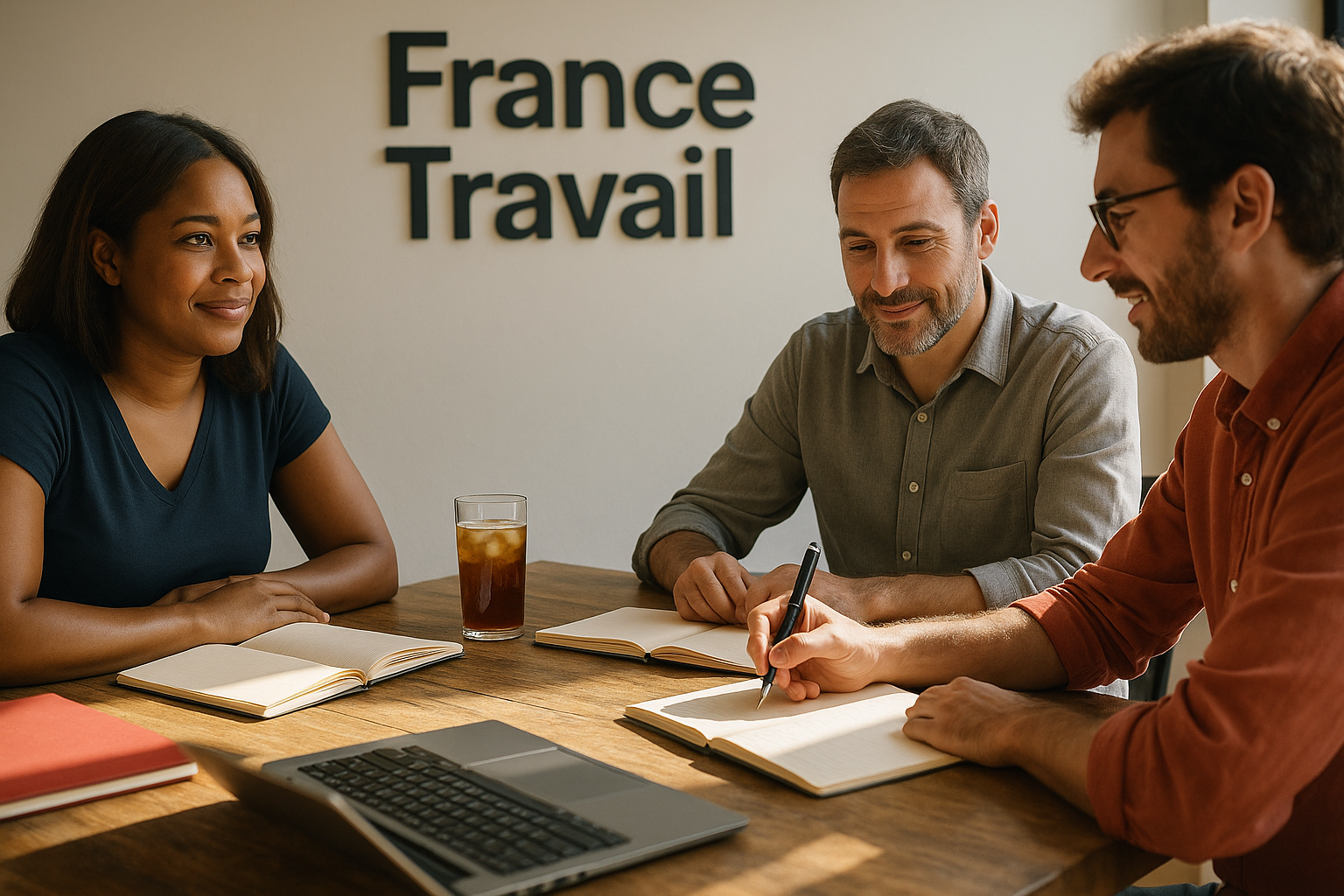 Adultes en reconversion lors d'une session de formation rémunérée France Travail
