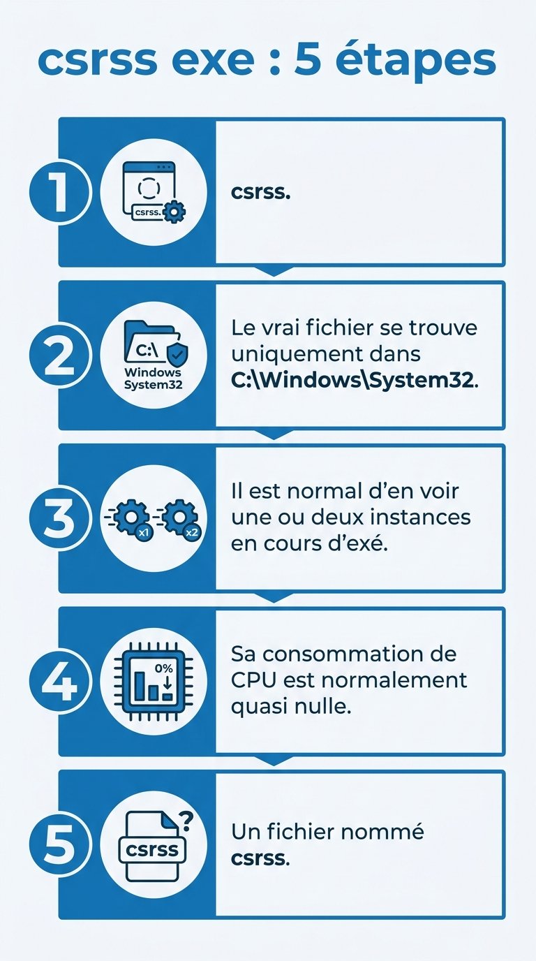 csrss exe : infographie des etapes