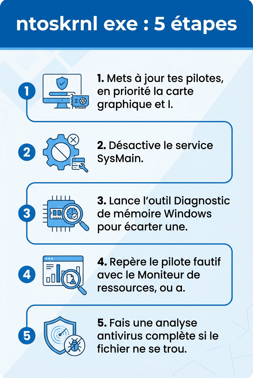 ntoskrnl exe : infographie des etapes