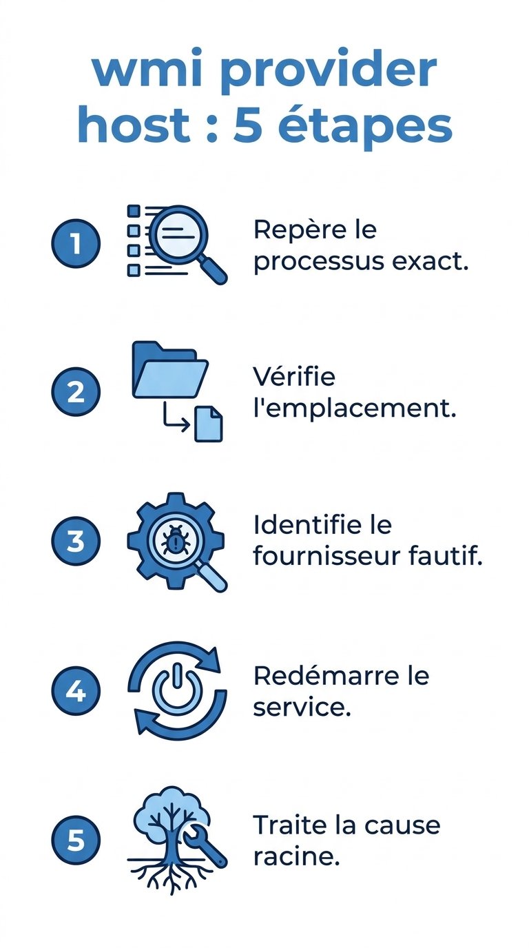 wmi provider host : infographie des etapes